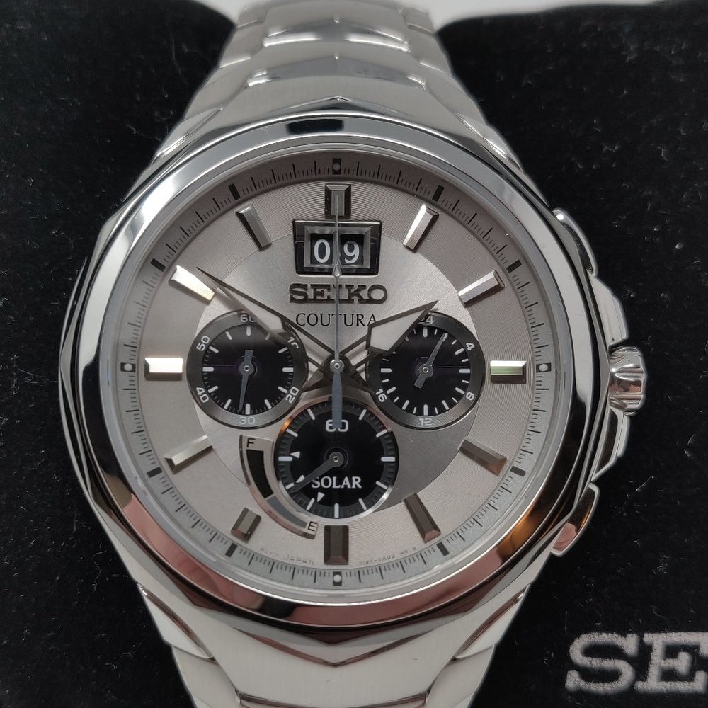 Seiko Men's Coutura Solar Chronograph Watch